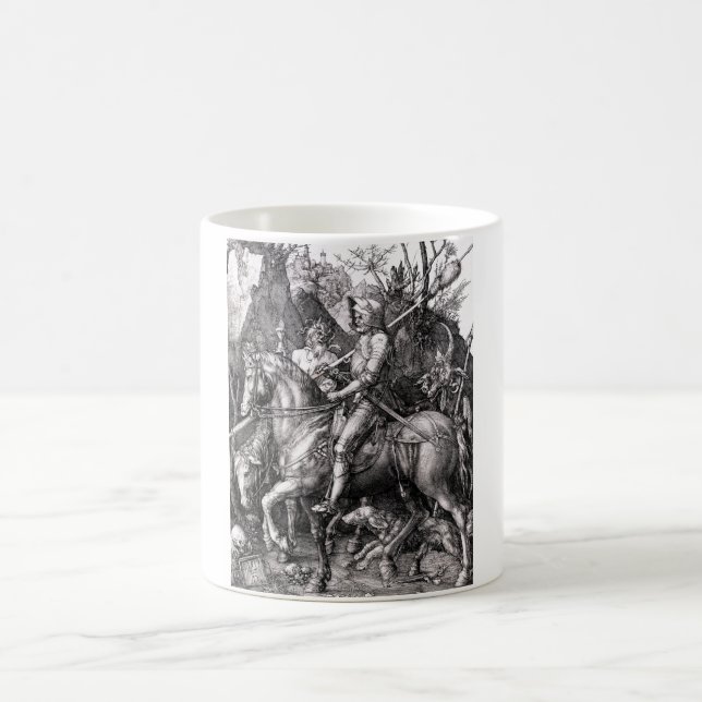 Durer Knight Death and the Devil Coffee Mug (Center)