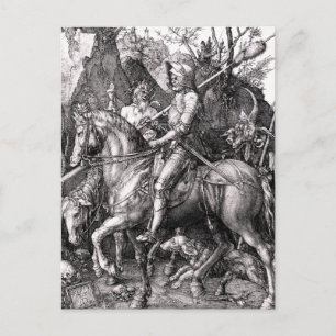Durer Knight Death and the Devil Postcard
