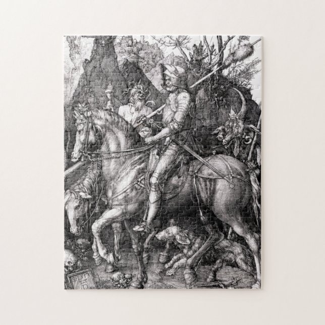 Durer Knight Death and the Devil Puzzle (Vertical)