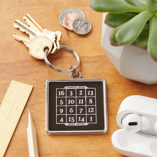 Durer Magic Square Math Nerd Keychain (Desk)