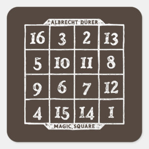 Durer Magic Square Math Nerd Sticker