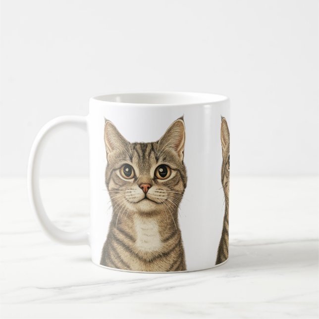 Dürer’s Tabby Treasures 2 Coffee Mug (Left)