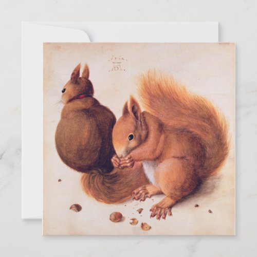Durer _ Squirrels 1512 Holiday Card