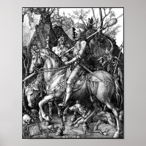 DURER The Knight Death and the Devil Albrecht Dure Poster