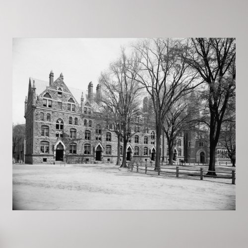 Durfee Hall and Chapel Yale University Poster