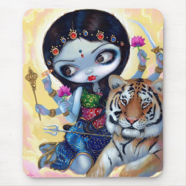 "Durga and the Tiger" Mousepad (Front)