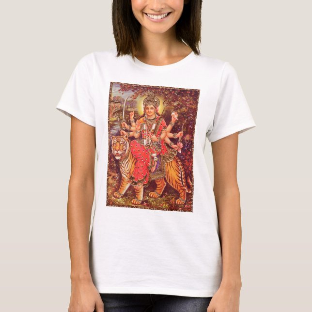 DURGA AND THE TIGER T-Shirt (Front)