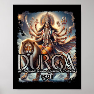 Durga Goddess War Hindu Mythology Devi Shakti  Poster