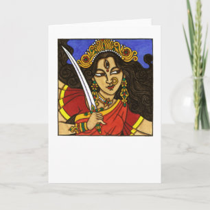 Durga Greeting Card