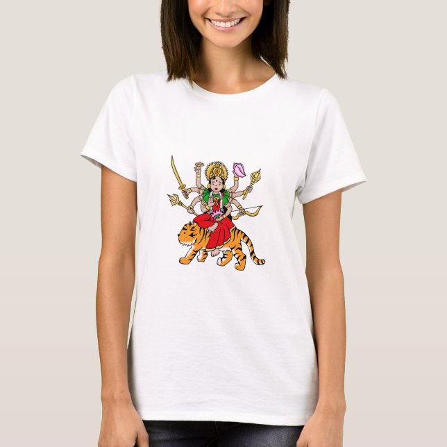 Durga Hindu Goddess T-Shirt (Front)