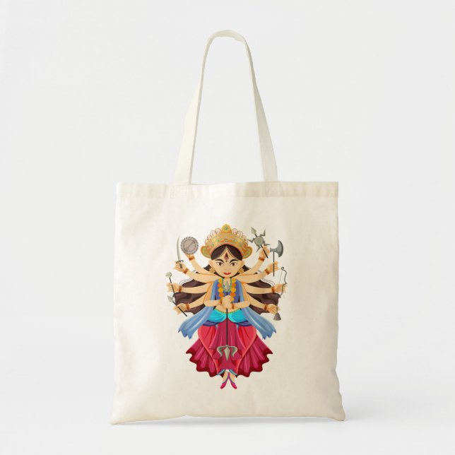 Durga puja Diwali festival Happy Navratri Goddess  Tote Bag (Front)