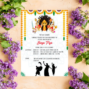 Durga Puja Navratri Bengali Invitation