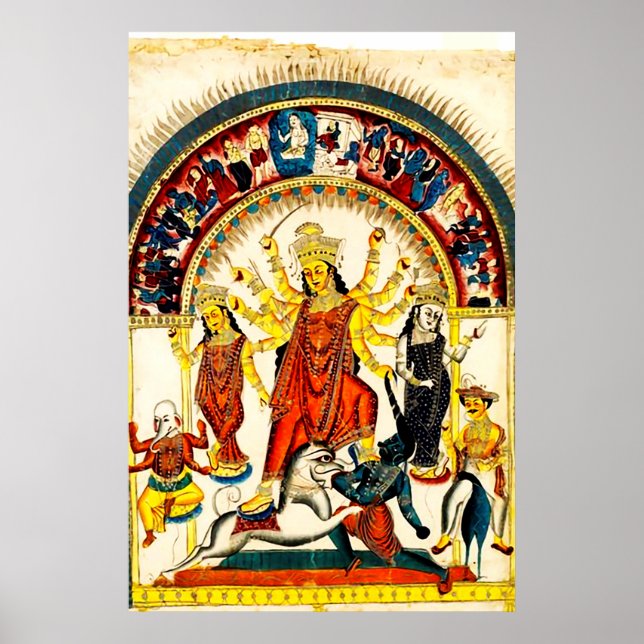 Durga, the Destroyer of Evils Poster (Front)
