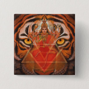 Durga & Tiger Button