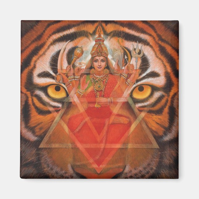 Durga & Tiger Magnet (Front)