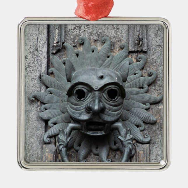 Durham Cathedral Sanctuary Knocker Metal Ornament (Front)