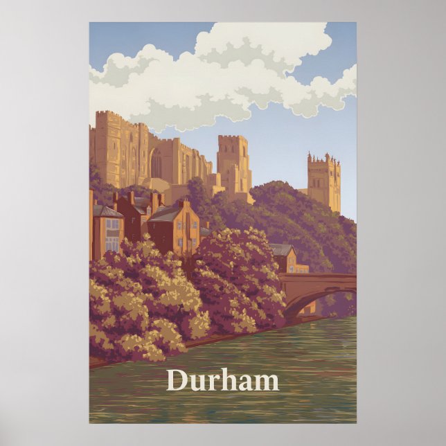 Durham England Travel Poster (Front)
