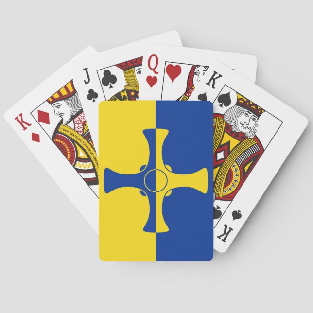 Durham Flag (County of England, UK) Poker Cards (Back)