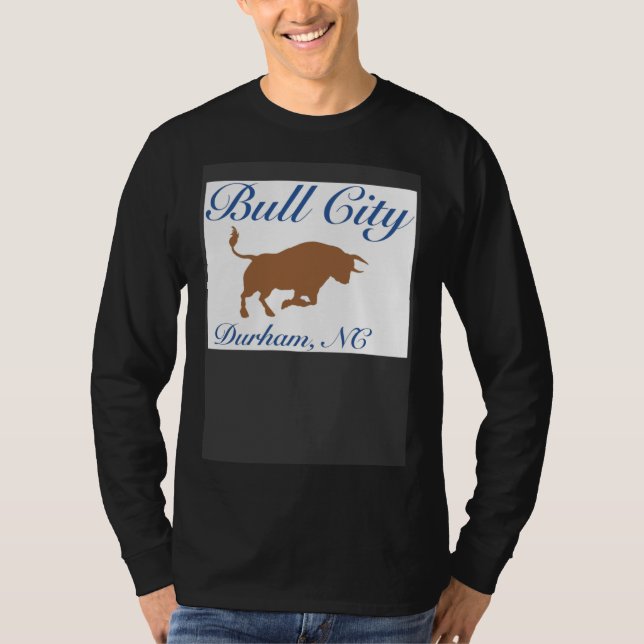 Durham North Carolina Bull City Souvenir T-Shirt (Front)