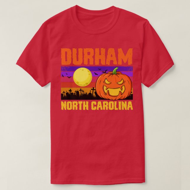 Durham North Carolina Happy Halloween Party Local  T-Shirt (Design Front)