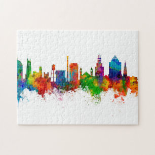 Durham North Carolina Skyline Jigsaw Puzzle