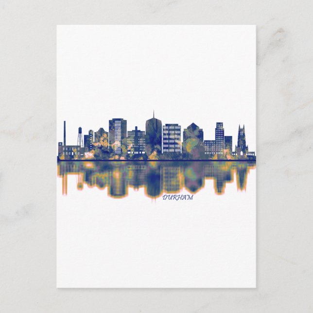 Durham Skyline Invitation Postcard (Front)