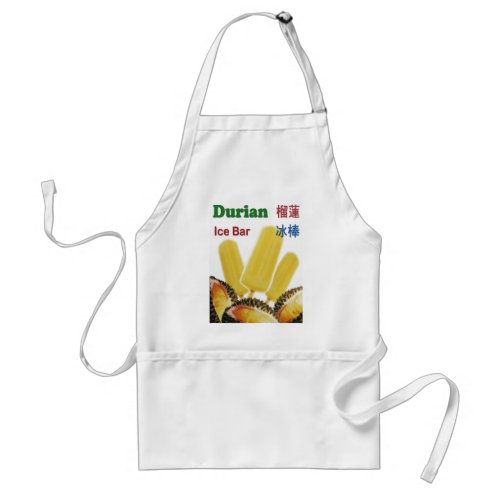 Durian Ice Bar Tropical Fruit Popsicle Adult Apron