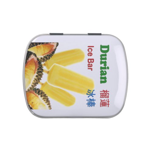 Durian Ice Bar Tropical Fruit Popsicle Jelly Belly Candy Tin