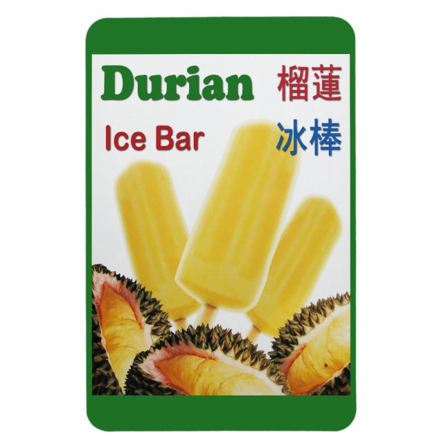 Durian Ice Bar Tropical Fruit Popsicle Magnet (Vertical)