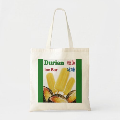 Durian Ice Bar Tropical Fruit Popsicle Tote Bag
