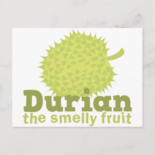 Durian the smelly fruit postcard