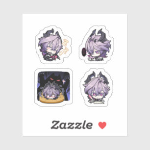 Durin Genshin Impact 4 Pack Sticker Sheet