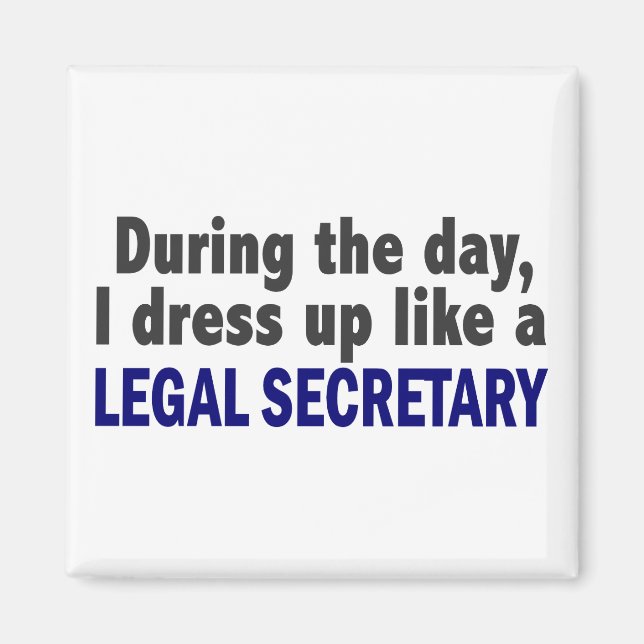 During The Day I Dress Up Like A Legal Secretary Magnet (Front)