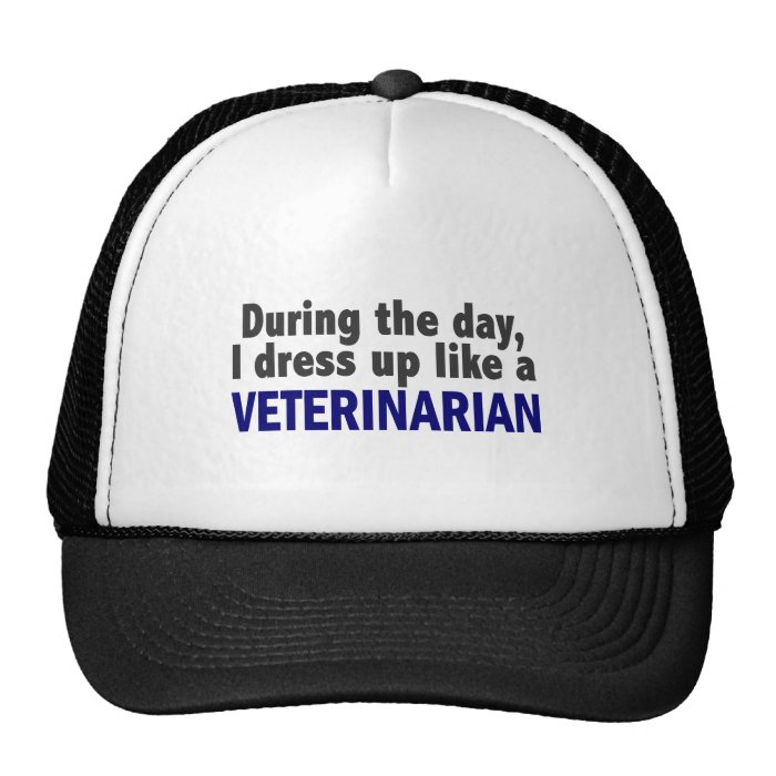 During The Day I Dress Up Like A Veterinarian Mesh Hat