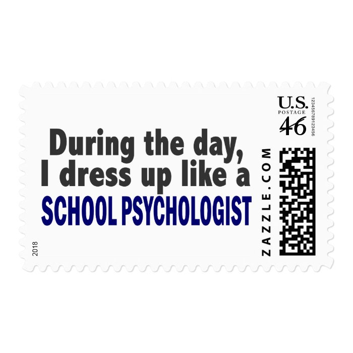 During The Day I Dress Up Like School Psychologist Stamps