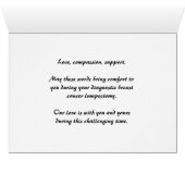 During your breast cancer lumpectomy cards (Inside Horizontal (Bottom))