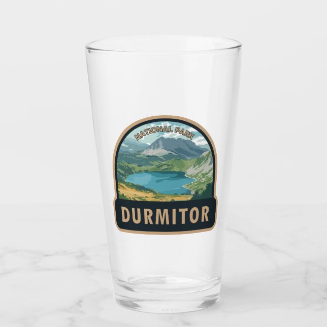 Durmitor National Park Montenegro Travel Art Glass (Front)