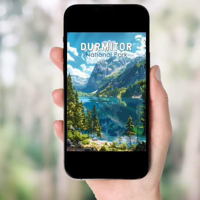 Durmitor National Park Montenegro Travel Art Poster (Front Digital)