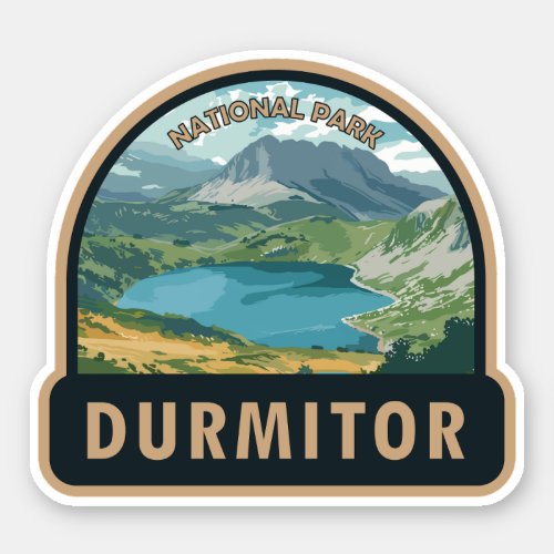 Durmitor National Park Montenegro Travel Art Sticker