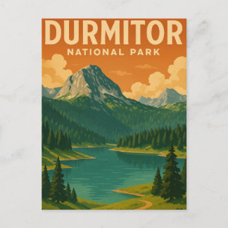 Durmitor National Park Vintage Journey Postcard