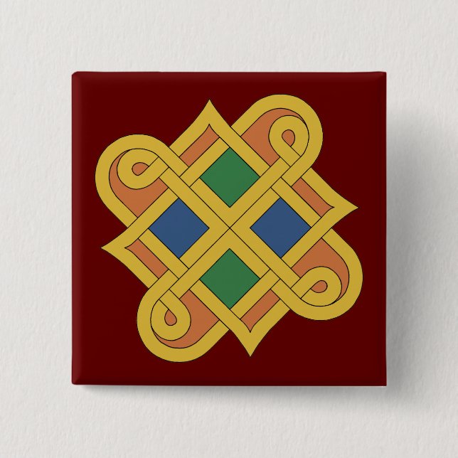 Durrow Knotwork 2016 Button (Front)
