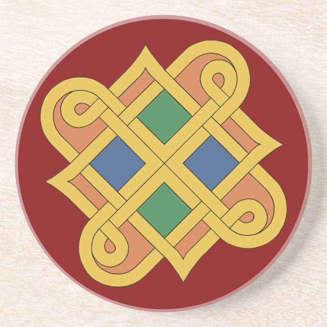 Durrow Knotwork 2016 Drink Coaster (Front)