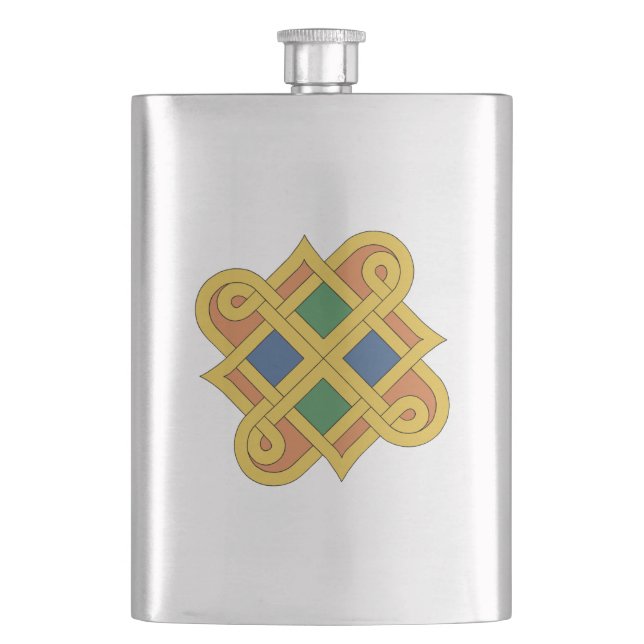 Durrow Knotwork 2016 Flask (Front)