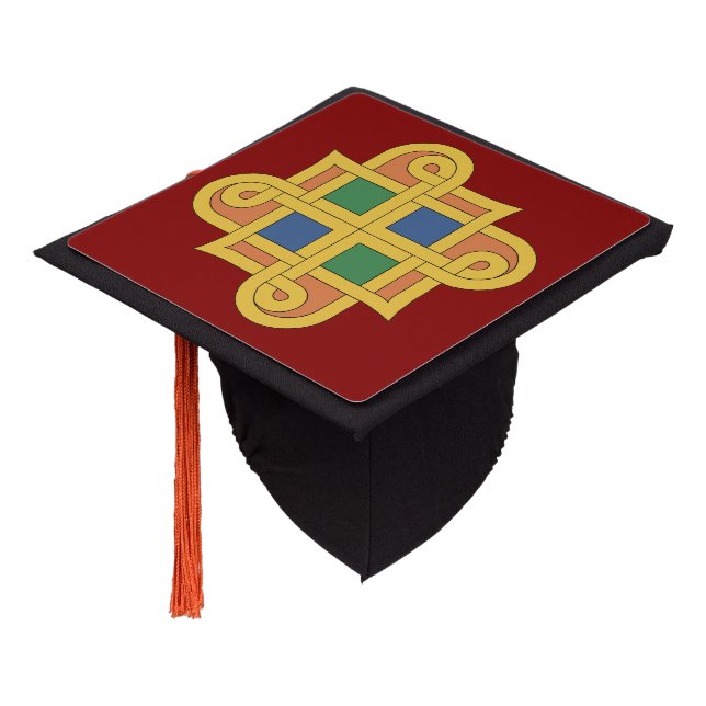 Durrow Knotwork 2016 Graduation Cap Topper (Angled)