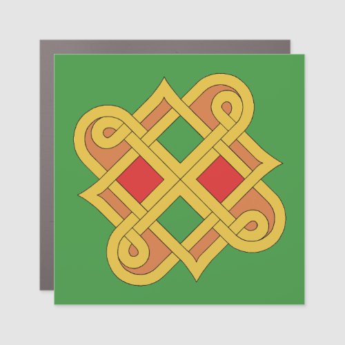 Durrow Knotwork 2016 Red and Green