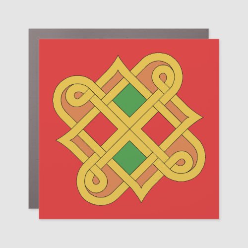 Durrow Knotwork 2016 Red and Green