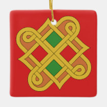 Durrow Knotwork 2016 Red and Green