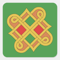 Durrow Knotwork 2016 Red and Green