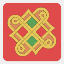 Durrow Knotwork 2016 Red and Green
