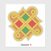 Durrow Knotwork 2016 Red and Green